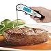 Meat Thermometer with Alarm Function, Digital Display Thermometer for Cooking Food Can Fold 180&deg;, Meat Thermometer for Kitchen and Outdoor BBQ (White Black)