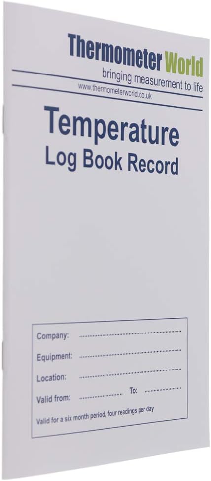 Twin Pack Fridge Temperature Log Book 6 Months Record - Monitor Fridge Freezer Cooking Baking Temperature Food Safety and Hygiene - Image 5