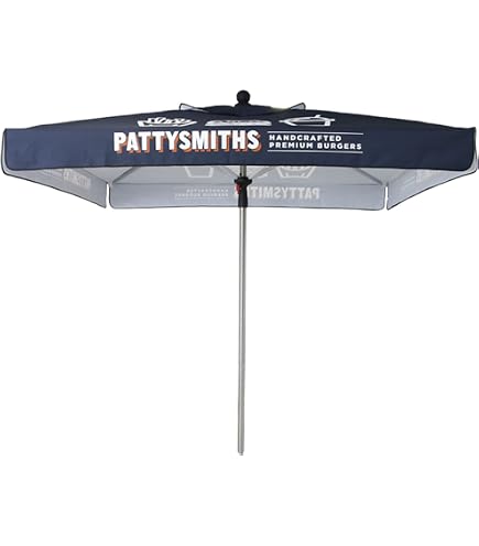 Displayfactory Custom 9FT Patio Umbrella with Push Button, Portable Outdoor Market Table Umbrella with UV Protection, 4-Rib Windproof Design, Carry Bag Included, Personalized Graphics & Logo Printing : Patio, Lawn