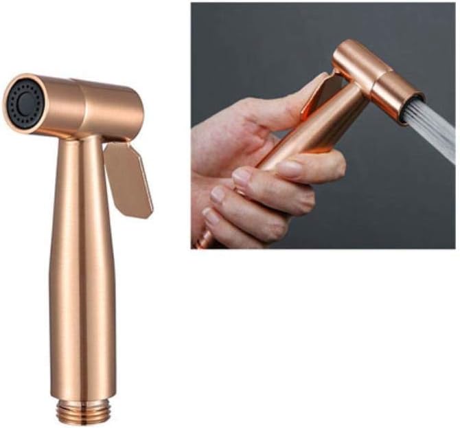 Handheld Toilet Bidet Sprayer set kit Stainless Steel Hand Bidet faucet for bathroom hand,Brushed Rose Gold