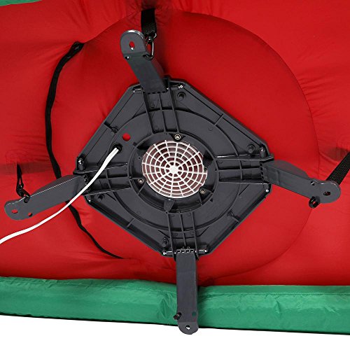 Home Accents Holiday Christmas Decorations 16 ft. W Inflatable Santa in Sleigh with Reindeers - Thumbnail 4