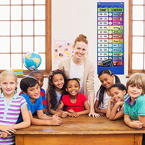 Daily Schedule Pocket Chart School Class Schedule Pocket Chart Kit 13+1