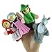 Usstore 4PCS Little Red Riding Hood Finger Puppets Toy Gift