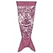 Posh Home Mermaid Sequin Tail Throw (Pink/Gold)