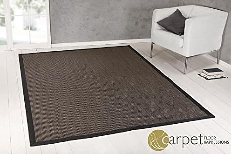 Sisal Kuchen Teppich Tansania Mit Fleckenschutz 044040 Braun