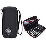 For Graphing Calculator Texas Instruments TI-84/Plus CE Hard EVA Carrying Case Protective Storage Bag - Black