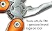 Tools of Life® Multitool Deluxe Orange-Multi Tool & Folding Hand Tool, Multipurpose Survival Tool with Gift Box