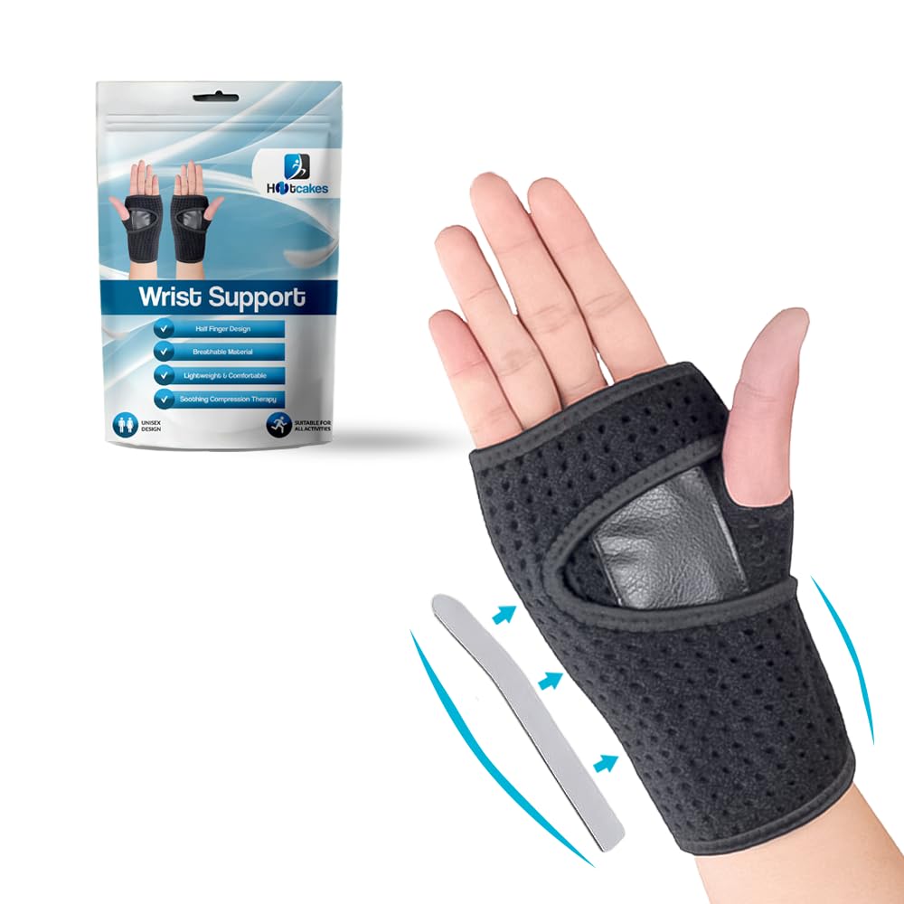 Hotcakes Advance wrist splint for carpal tunnel syndrome, arthritis and tendonitis – Breathable hand and wrist brace provides wrist support for joint pain (Cotton, Right)