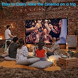 Frocopo 120 inch Projector Screen, 16:9 Foldable