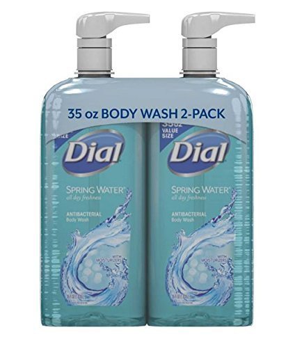 Dial Clean and Refresh Antibacterial Body Wash, Spring Water 35 Fl Oz