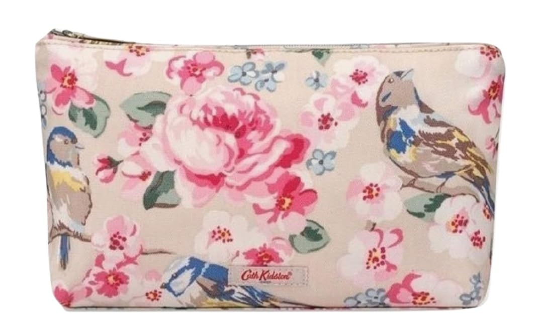 Cath Kidston Cosmetic Bag Fawn Meadowfield Birds
