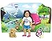 18 Inch Doll Playscene, Reversible Camping and Fashion Runway Scenes Perfect for 18 Inch American Girl Dolls & More! Campsite & Runway Playscene | Doll Sold Separately