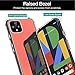 MoKo Compatible with Google Pixel 4 XL Case, Crystal Clear Reinforced Corners TPU Bumper + Anti-Yellow Anti-Scratch Transparent Hard Panel Cover for Google Pixel 4XL 6.3 inch 2019 - Crystal Clear