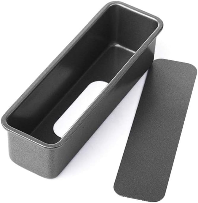 PLEASUR Baking Mold, Rectangular Live Bottom Cake Bread Mold Non-stick Cheese Toast Mold Toast Box Bread Live Bottom Design Easy Release