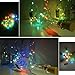 LoveNite Wine Bottle Lights with Cork, 10 Pack Battery Operated 8 LED Cork Shape Copper Wire Colorful Fairy Mini String Lights for DIY,Party,Decor,Christmas,Halloween,Wedding (5 Colors Flicker)