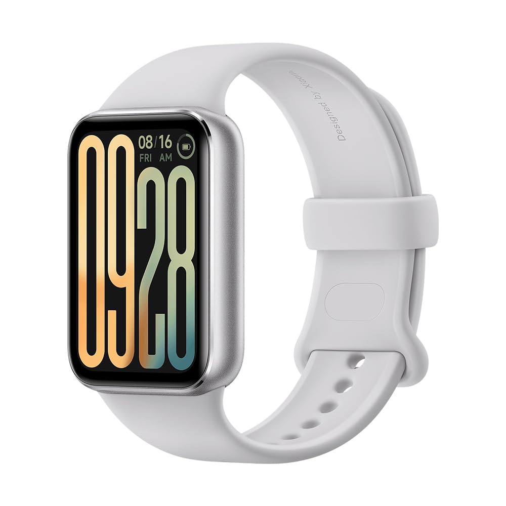 XIAOMI Smart Band 9 Pro Moonlight Silver - 1.74 Inch AMOLED, 1200 nits Brightness, 21 Day Battery, 150+ Sports Modes, 5ATM Waterproof, GNSS, Heart Rate & SPO₂ Sensor, Bluetooth 5.4, 60Hz Refresh