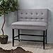 Christopher Knight Home Kenan Fabric Barstool Bench, Light Grey