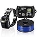 In-Ground Dog Fence System Invisible Wired Electric Pet Containment Fence System Kit Waterproof & Rechargeable Static Shock Collar for Large Medium Small Stubborn & Energetic Dogs