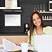 Dry-erase monthly calendar easily displayed on refrigerator or other surface / Large magnetic white board
