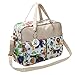 MyGift Baby Diaper Bag with Changing Pad and Jungle Animal Print Design