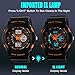 Kid LED Watch Child Boy Girl Sport Multi Function Digital Waterproof Electronic Quartz Watches Orange