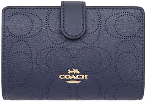 [コーチ] COACH 財布(二つ折り財布) F02884 2884 ミッドナイト パフォレイテッド シグネチャー ミディアム コーナー ジップ ウォレット レディース [アウトレット品] [ブランド] [並行輸入品]