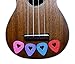 BoloPick Ukulele Picks, BoloPick Felt Uke Pick for Ukulele, Guitar, Bass, Autoharp with easy grip cut-out, 8 Pack (Original Heart 8 Pack)
