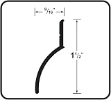 MD Building Products 06247 Aluminum Drip Cap 36" L x 9/16" W x 1-1/2" H view 5