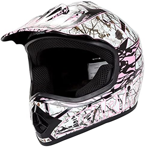 Dirt Bike Helmet Adults Full Face – DOT Certified With Goggles, Gloves & Mask, Black