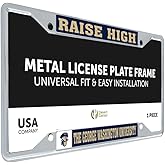 Desert Cactus George Washington University GW Car Accessories Metal License Plate Frame and Tag Holder for Front or Rear of Car (Mascot)