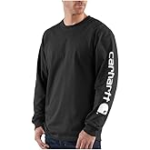 Carhartt Men's Loose Fit Heavyweight Long-sleeve Logo Sleeve Graphic T-shirt
