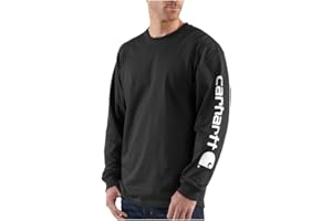 Carhartt Men's Loose Fit Heavyweight Long-sleeve Logo Sleeve Graphic T-shirt