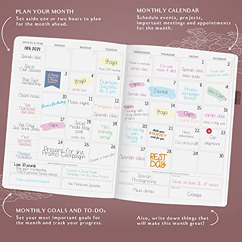 Legend Planner PRO Hourly Schedule Edition Undated Deluxe Weekly