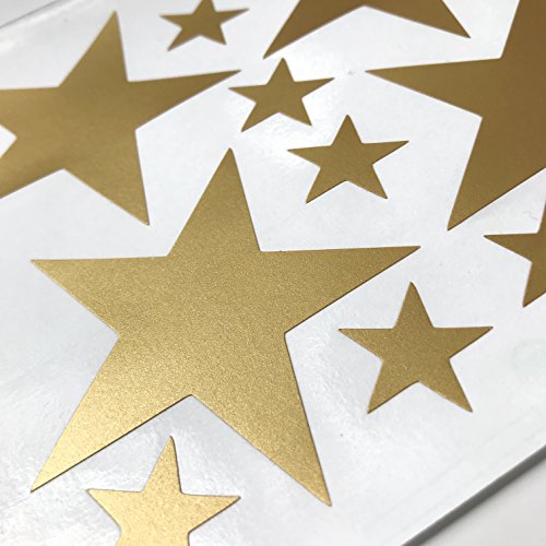 TOARTi-Stars-Wall-Decals-124-Decals-Wall-Stickers-Removable-Home-Decoration-Easy-to-Peel-Stick-Painted-Walls-Metallic-Vinyl-Polka-Wall-Decor-Sticker-for-Baby-Kids-Nursery-Bedroom-Gold-Stars