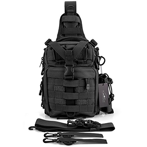 DYJ Outdoor Fishing Tackle Bag Backpack Multifunctional Waterproof Tackle Storage Bags Durable Handbag Single Shoulder Cross Body Messenger Bag for Camping Hiking Hunting Cycling - Thumbnail 7