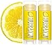 HURRAW! Lemon (2 Pack) Lip Balm: Organic, Certified Vegan, Certified Cruelty Free, Non-GMO, Gluten Free, All Natural – Luxury Lip Balm Made in The USA – Lemon (2 Pack)