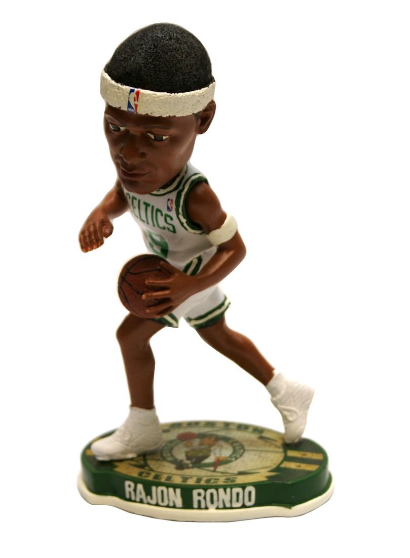 Forever Collectibles Boston Celtics Rajon Rondo 9 official NBA Home Bobblehead