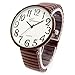 Brown Super Large Face Stretch Band Fashion Watch