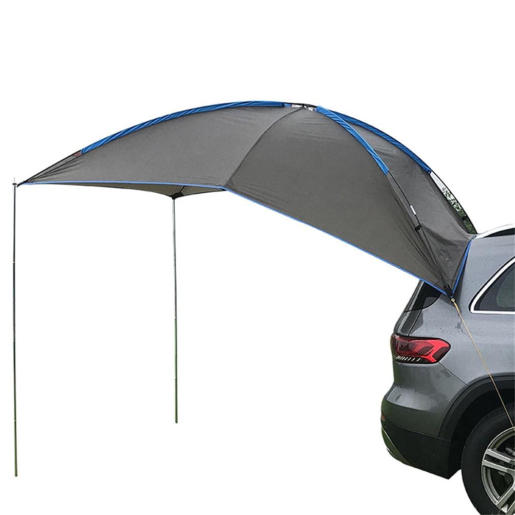 Bagima Car Awning - Car Tent Sun Shelter, Camping Car Tail Awning Tent, Car Rear Extension Tent Tailgate Awning Tent Auto Canopy for SUV MPV Hatchback Minivan, Adequate For 3-4 People