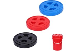 12 Inch Gallon Bucket Lids,Plastic Screw Top Seal Lids,Smart Seal Replacement Lid，Leak-proof Reusable Bucket Twist Lid Caps f