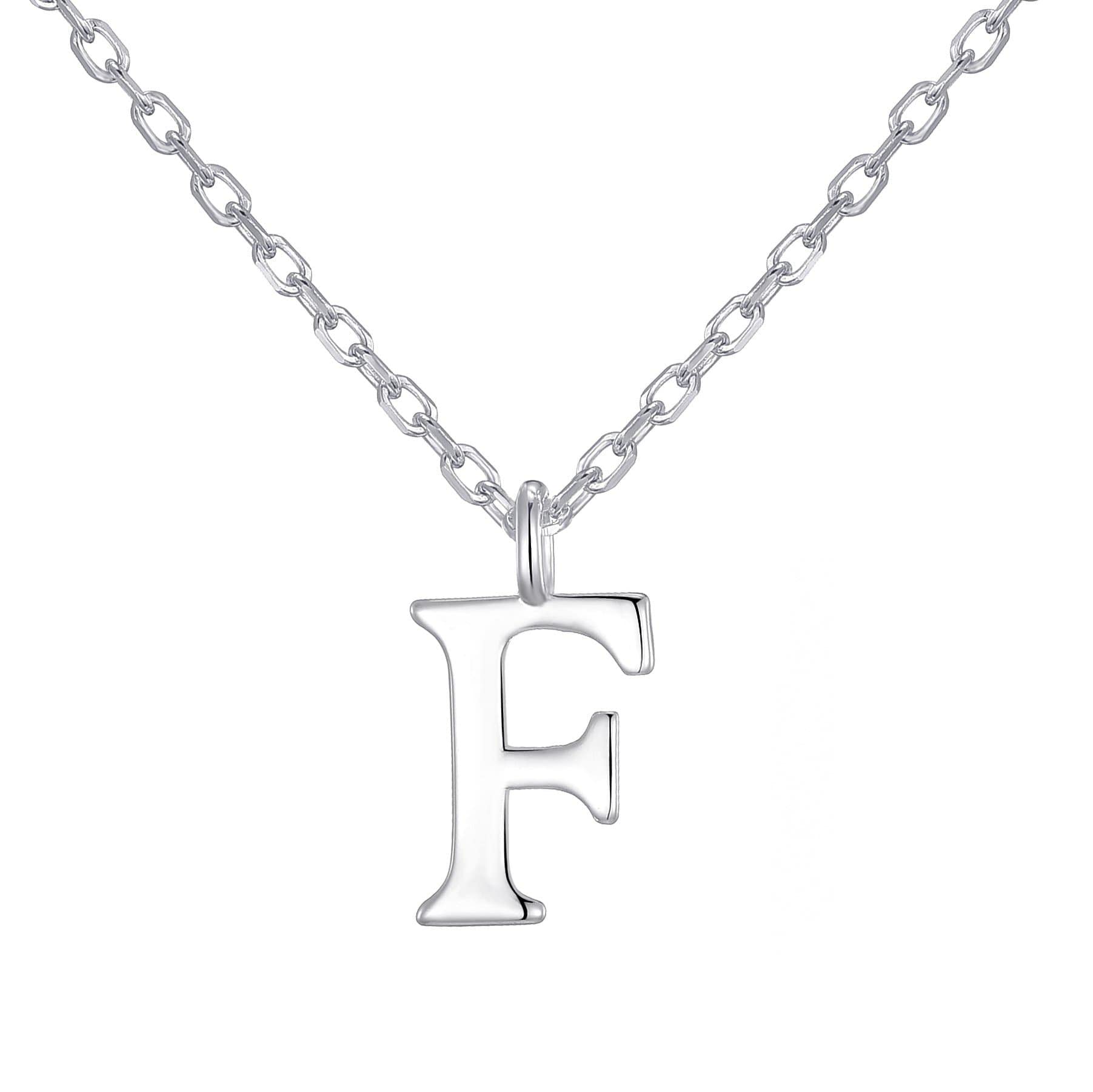 Philip Jones Sterling Silver Initial F Necklace — image 1