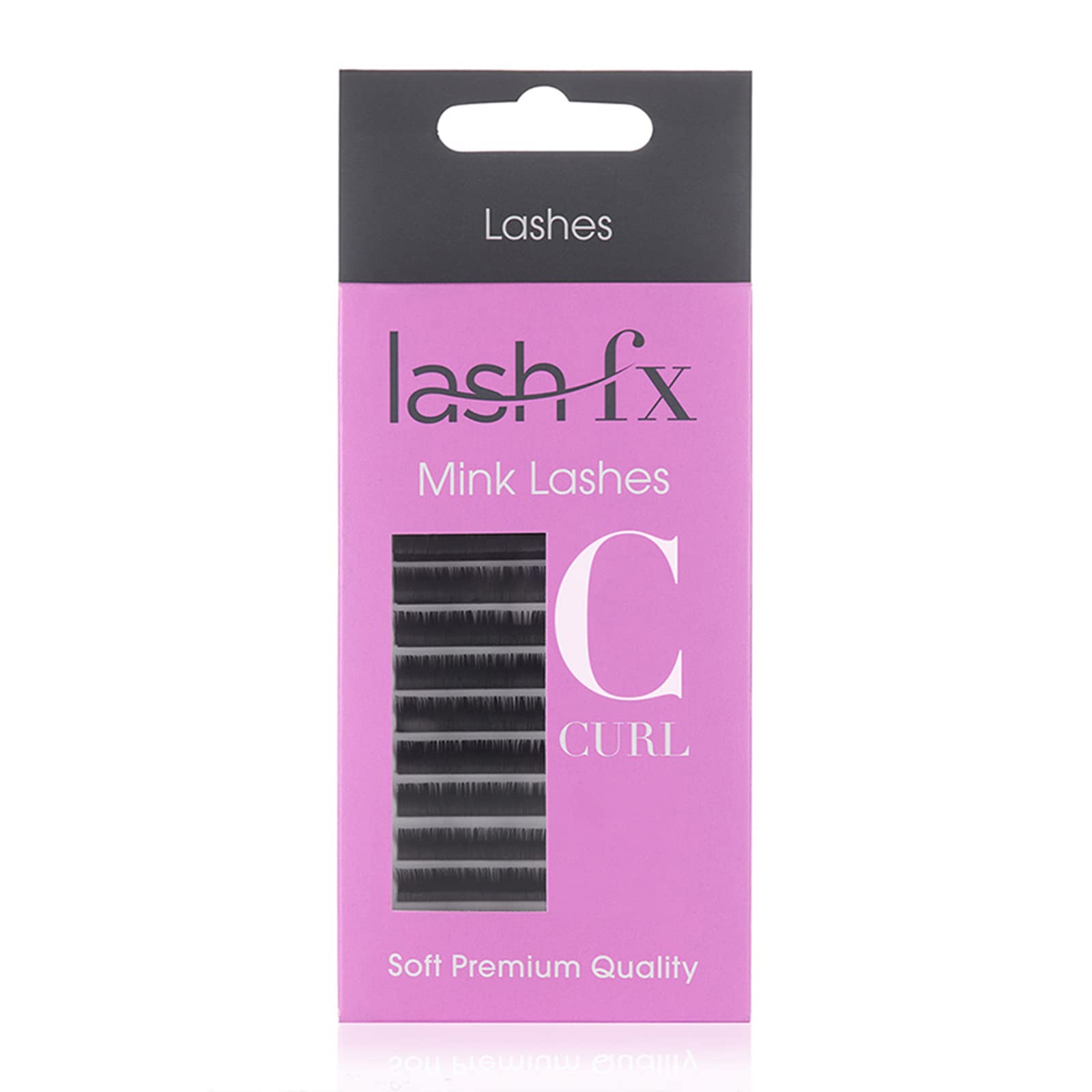 Lash FX Mink Lashes – C Curl, Extra Thick (0.20mm), 12mm. Professional Quality Eyelash Extensions for Stunning Results