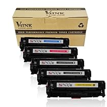 V4INK 5 Packs New Replacement for Canon 118 toner CC530A Black Toner Cartridge for use with Canon ImageCLASS MF726Cdw, LBP7660Cdn, 8580CDW, MF8380Cdw, HP Color LaserJet CP2025dn, CP2025n, CM2320fxi