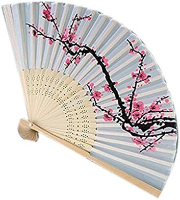 Hand Fan Foldable Fan Wedding Bridal Party Favors Gifts Home Decor Pocket Fan(1 pack)