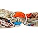 S&E Women's Elegant Oval Three Layers Scarf Clips, Fashionable Metallic Scarves Buckle Silk Rings (silver white)