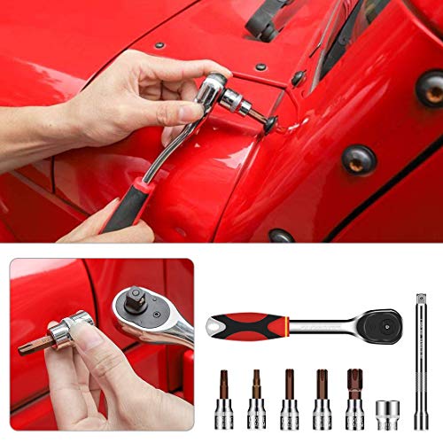 SUPAREE Hardtop and Door Removal Torx Tool Set Socket Wrench Kit for