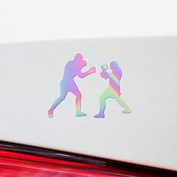 Transparent Decal Stickers of Boxers Boxing