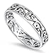 Eternity Celtic Design Fashion Ring New .925 Sterling Silver Band Sizes 2-13