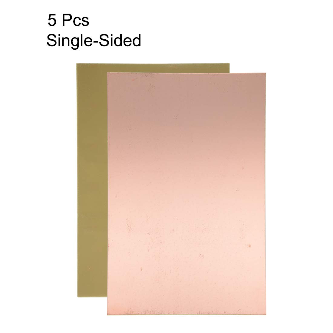sourcing map Single-Sided Copper Clad Laminate PCB Circuit Board, FR4 230x150mm 9.06x5.91 inch, 1.5mm Thickness DIY Prototyping PCB Board, Name Board, 5pcs - Image 3