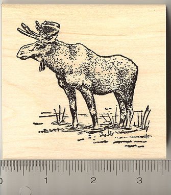 Moose Rubber Stamp